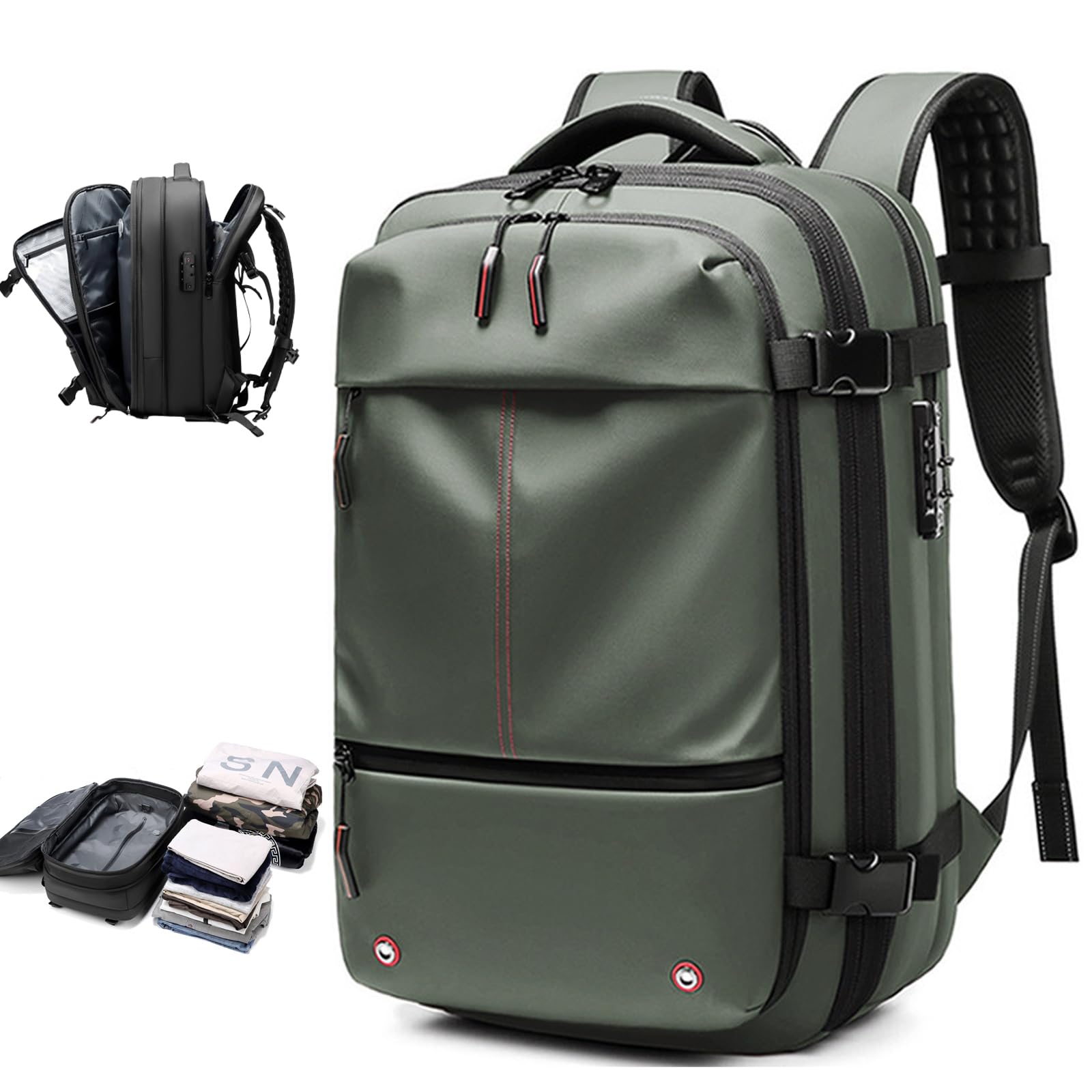 airbag-rucksack-584lla-1.jpg Ukisisi Airbag Rucksack Vakuum Komprimieren, Waterproof Vacuum Backpack, Rucksack Mit Vakuumsystem, Vakuum Koffer, Travel Vacuum Backpack, Eingebautes ... – Bild 1